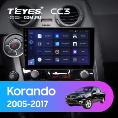 Штатная магнитола Teyes CC3 4/64 SsangYong Korando Sports (2005-2017)