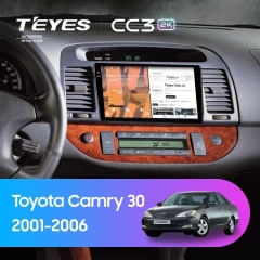Штатная магнитола Teyes CC3 2K 4/64 Toyota Camry 5 XV 30 (2001-2006) (черная)