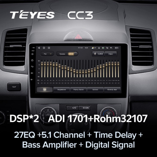 Штатная магнитола Teyes CC3 4/32 Kia Soul 1 (2008-2014)