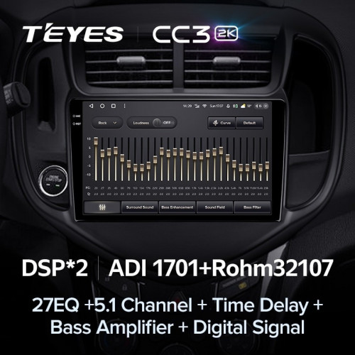 Штатная магнитола Teyes CC3 2K 6/128 Chevrolet Aveo 3 (2016-2023)
