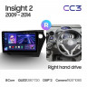 Штатная магнитола Teyes CC3 6/128 Honda Insight 2 (2009-2014) Правый руль