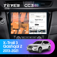 Штатная магнитола Teyes CC3 2K 6/128 Nissan Qashqai 2 (2013-2021) F2 Тип-C (11")