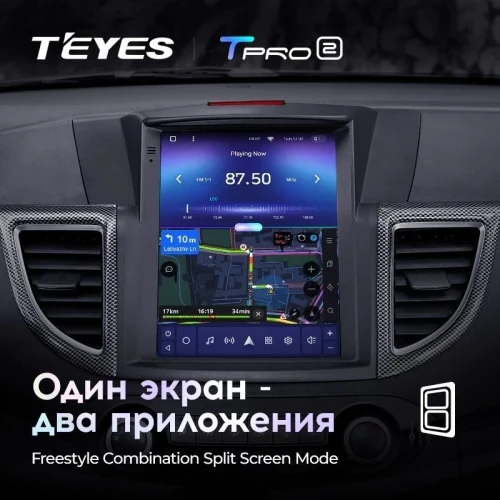 Штатная магнитола Tesla style Teyes TPRO 2 6/128 Honda CR-V 4 RM RE (2011-2015) Тип-B