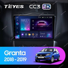 Штатная магнитола Teyes CC3 2K 4/64 Lada Granta Cross (2018-2023)