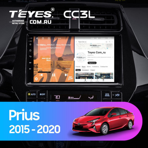 Штатная магнитола Teyes CC3L 4/64 Toyota Prius XW50 (2015-2020)