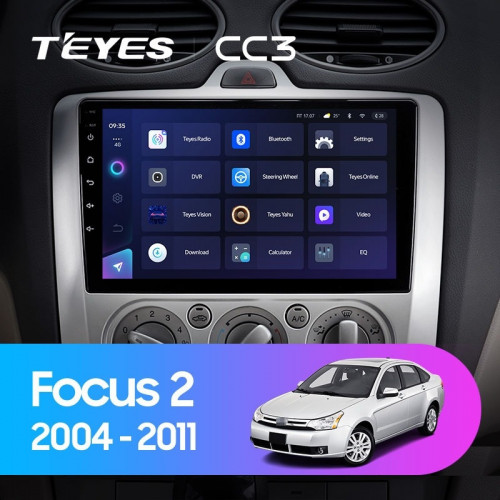 Штатная магнитола Teyes CC3 4/64 Ford Focus 2 Mk 2 (2004-2011) F2