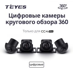 Цифровые камеры кругового обзора Teyes Digital 360° для CC4 PRO