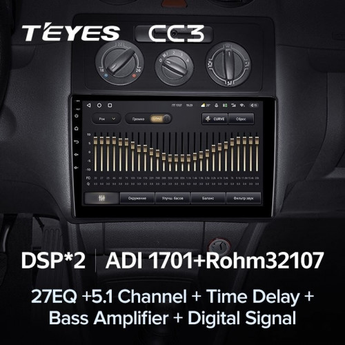 Штатная магнитола Teyes CC3 4/64 Volkswagen Caddy 2K (2004-2010)