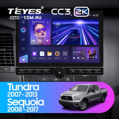 Штатная магнитола Teyes CC3 2K 6/128 Toyota Sequoia XK60 (2008-2017) (13&quot; с кнопками)