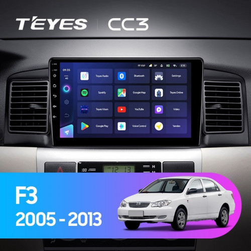 Штатная магнитола Teyes CC3 4/64 BYD F3 (2005-2013)