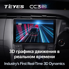 Штатная магнитола Teyes CC3 2K 4/32 Toyota Prius 3 XW30 (2009-2015) F2 Правый руль