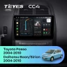 Штатная магнитола Teyes CC4 6/64 Toyota Passo XC10 (2004-2010)
