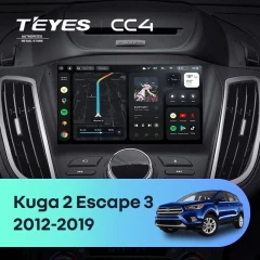 Штатная магнитола Teyes CC4 8/128 Ford Kuga 2 (2012-2019) Тип-B