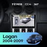 Штатная магнитола Teyes CC4 360 8/128 Renault Logan 1 (2004-2009)