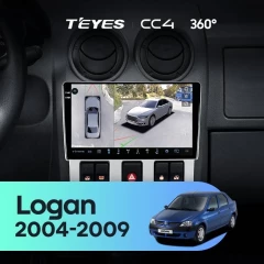 Штатная магнитола Teyes CC4 360 8/128 Renault Logan 1 (2004-2009)