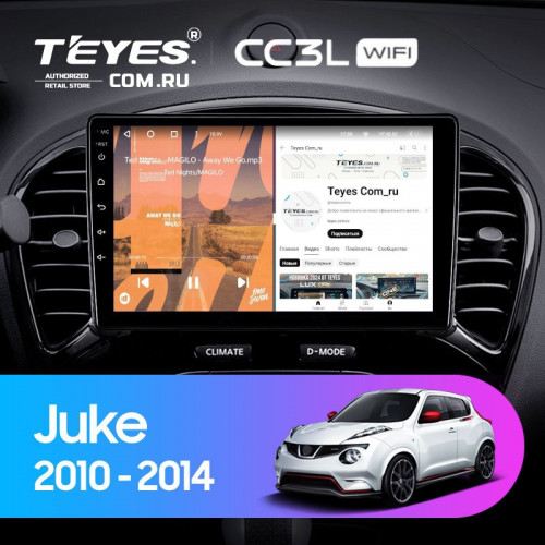Штатная магнитола Teyes CC3L WiFi 2/32 Nissan Juke (2010-2014)