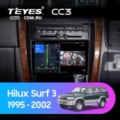Штатная магнитола Teyes CC3 4/64 Toyota Hilux Surf 3 N180 (1995-2002 ) Правый руль