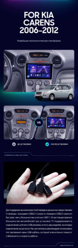 Штатная магнитола Teyes CC3 4/64 Kia Carens UN (2006-2012) F1