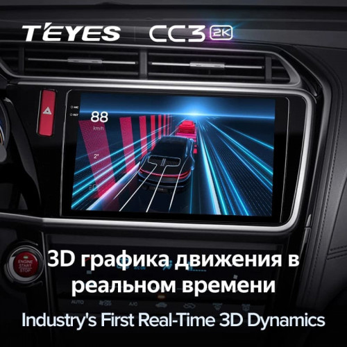 Штатная магнитола Teyes CC3 2K 4/64 Honda City (2014-2017) Тип-А