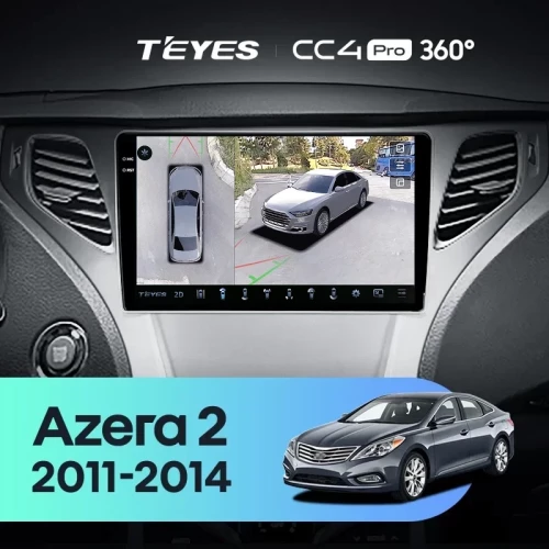 Штатная магнитола Teyes CC4 Pro 360 12/256 Hyundai Azera 2 (2011-2014) F1