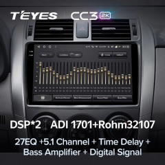 Штатная магнитола Teyes CC3 2K 6/128 Toyota Corolla 10 E140 E150 (2006-2013) Тип-A