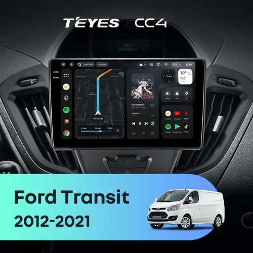 Штатная магнитола Teyes CC4 6/64 Ford Transit (2012-2021) F1