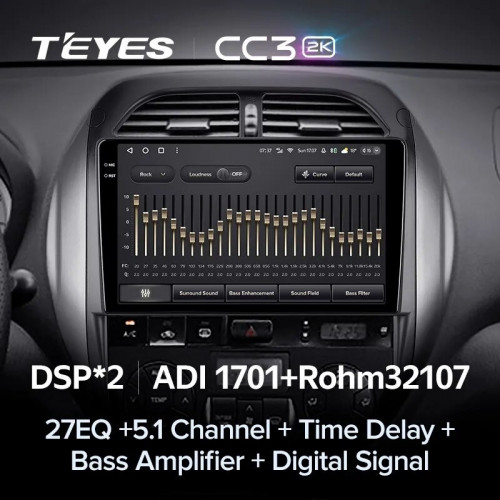 Штатная магнитола Teyes CC3 2K 6/128 Toyota RAV4 2 CA20 CA20W XA20 (2003-2005) F4