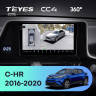 Штатная магнитола Teyes CC4 360 6/64 Toyota C-HR (2016-2020) F1 Правый руль