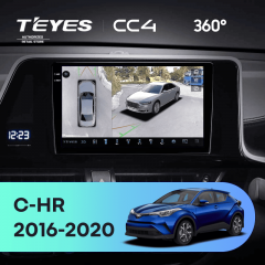 Штатная магнитола Teyes CC4 360 6/64 Toyota C-HR (2016-2020) F1 Правый руль