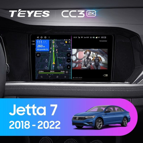 Штатная магнитола Teyes CC3 2K 360 6/128 Volkswagen Jetta 7 (2018-2022)
