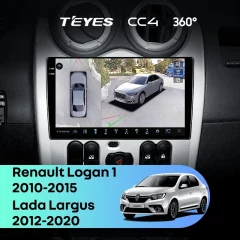 Штатная магнитола Teyes CC4 360 8/128 Renault Logan 1 (2010-2015)