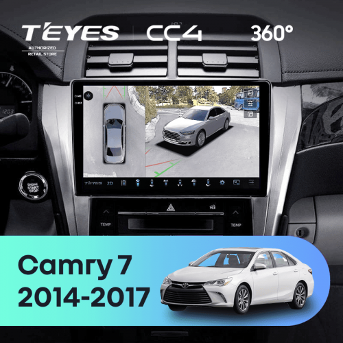 Штатная магнитола Teyes CC4 360 8/128 Toyota Camry 7 XV 50 55 (2014-2017) F4