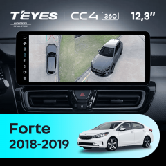 Штатная магнитола Teyes CC4 12.3" 360 6/64 Kia Forte (2018-2019)