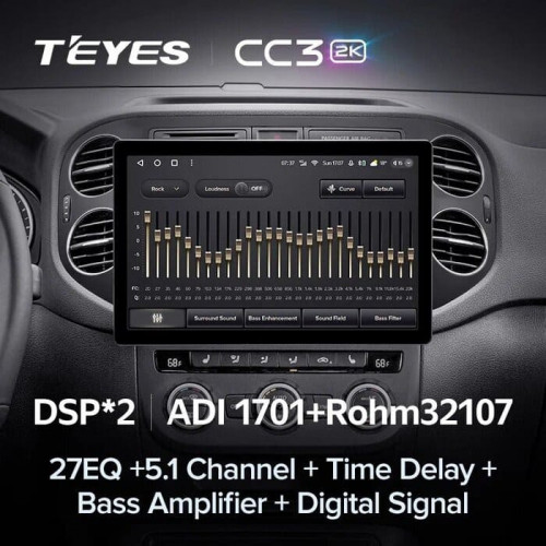Штатная магнитола Teyes CC3 2K 6/128 Volkswagen Tiguan 1 NF (2006-2016) F1 (11")