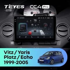 Штатная магнитола Teyes CC4 Pro 8/128 Toyota Yaris (1999-2005) F2