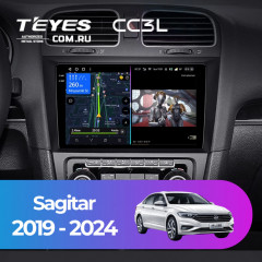 Штатная магнитола Teyes CC3L 4/32 Volkswagen Sagitar (2019-2024)