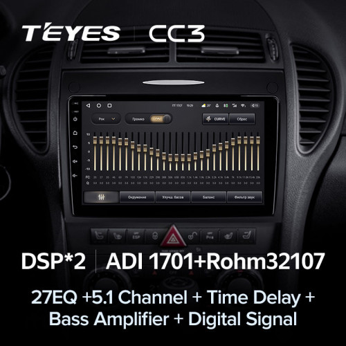 Штатная магнитола Teyes CC3 6/128 Mercedes-Benz SLK-Class R171 (2004-2011)