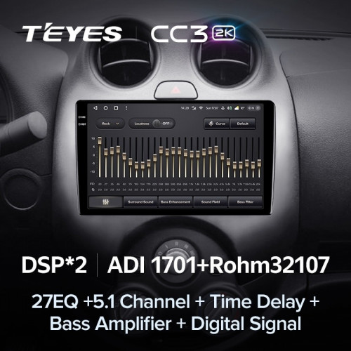 Штатная магнитола Teyes CC3 2K 4/32 Nissan March K13 (2010-2013)
