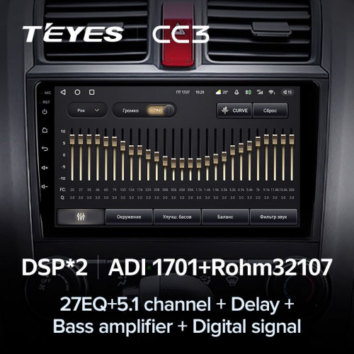 Штатная магнитола Teyes CC3 6/128 Honda CR-V 3 RE (2006-2012)