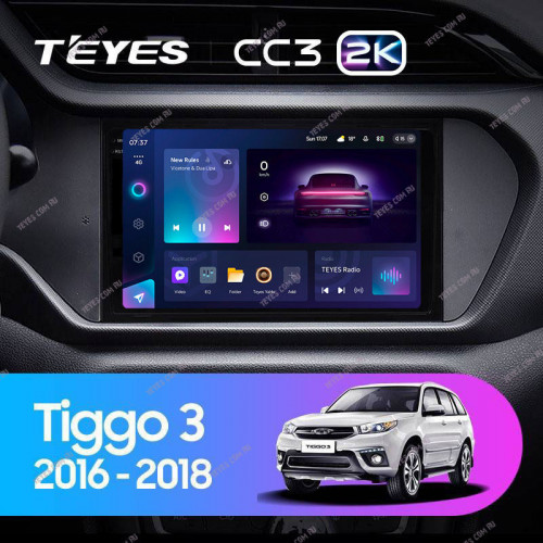 Штатная магнитола Teyes CC3 2K 360 6/128 Chery Tiggo 3 (2016-2018)