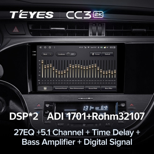 Штатная магнитола Teyes CC3 2K 4/32 Toyota Avalon IV XX40 (2012-2018)