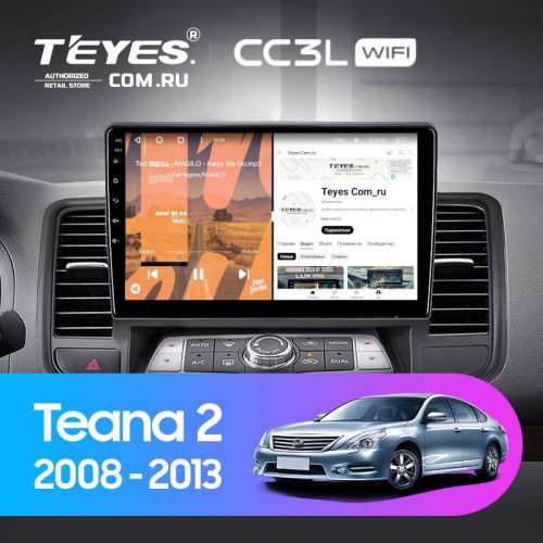 Штатная магнитола Teyes CC3L WiFi 2/32 Nissan Teana J32 (2008-2013) Тип-B