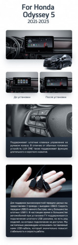 Штатная магнитола Teyes LUX ONE 4/32 Honda Odyssey 5 (2021-2023)