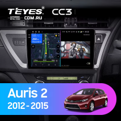 Штатная магнитола Teyes CC3 4/64 Toyota Auris 2 E180 (2012-2015) Правый руль