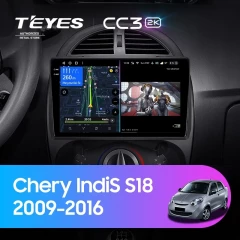 Штатная магнитола Teyes CC3 2K 360 6/128 Chery IndiS S18 (2009-2016)