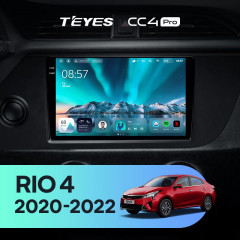 Штатная магнитола Teyes CC4 Pro 8/128 Kia Rio 4 IV FB (2020-2022)