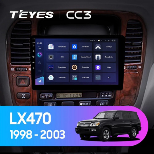 Штатная магнитола Teyes CC3 6/128 Lexus LX470 J100 (1998-2003) F2