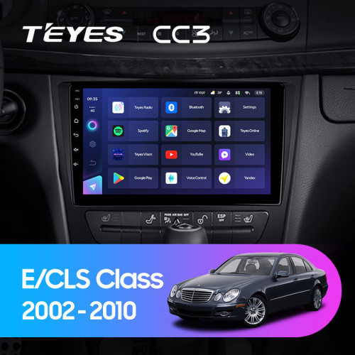 Штатная магнитола Teyes CC3 6/128 Mercedes-Benz E-Class S211 W211 CLS-Class C219 (2002-2010)