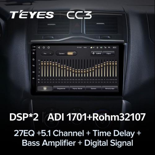 Штатная магнитола Teyes CC3 4/32 Lada Granta Cross (2018-2023)