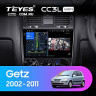 Штатная магнитола Teyes CC3L WiFi 2/32 Hyundai Getz (2002-2011) Правый руль